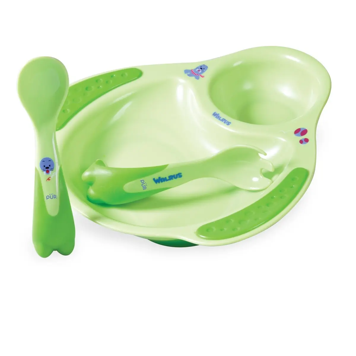 Pur walrus set plate and cutlery - view 3