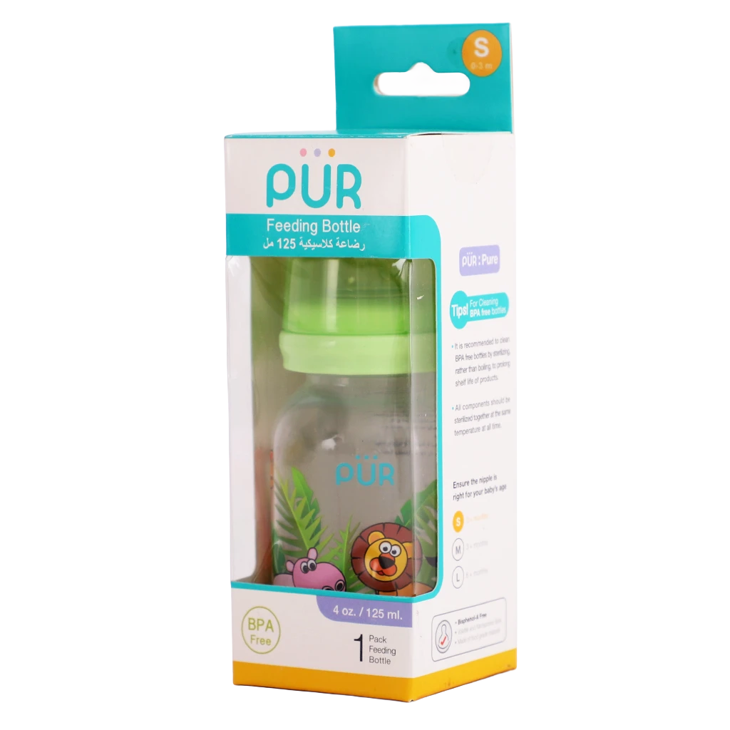 Pur Round classic bottle 4Oz/125 ml 