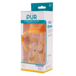 Pur shape bottle with handle Assorted Colors 9oz