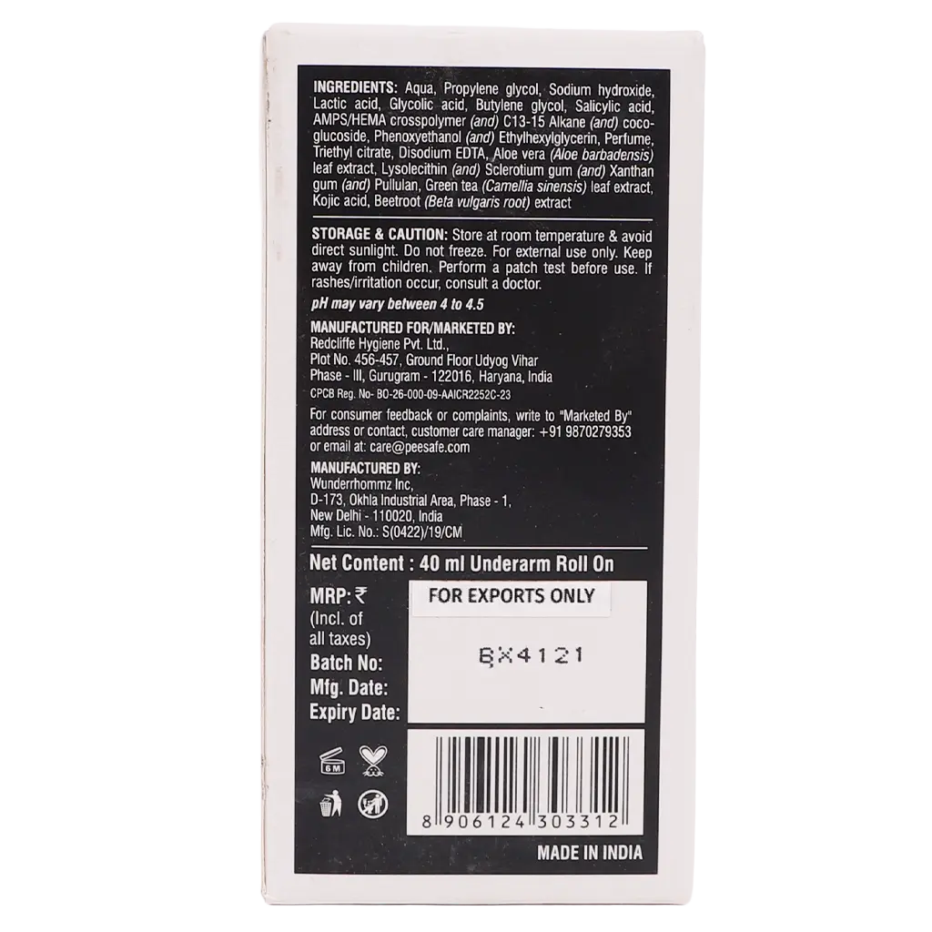Furr 4% Aha Bha Underarm Roll On With Kojic Acid Lush Flora Fragrance 40 ml - view 3