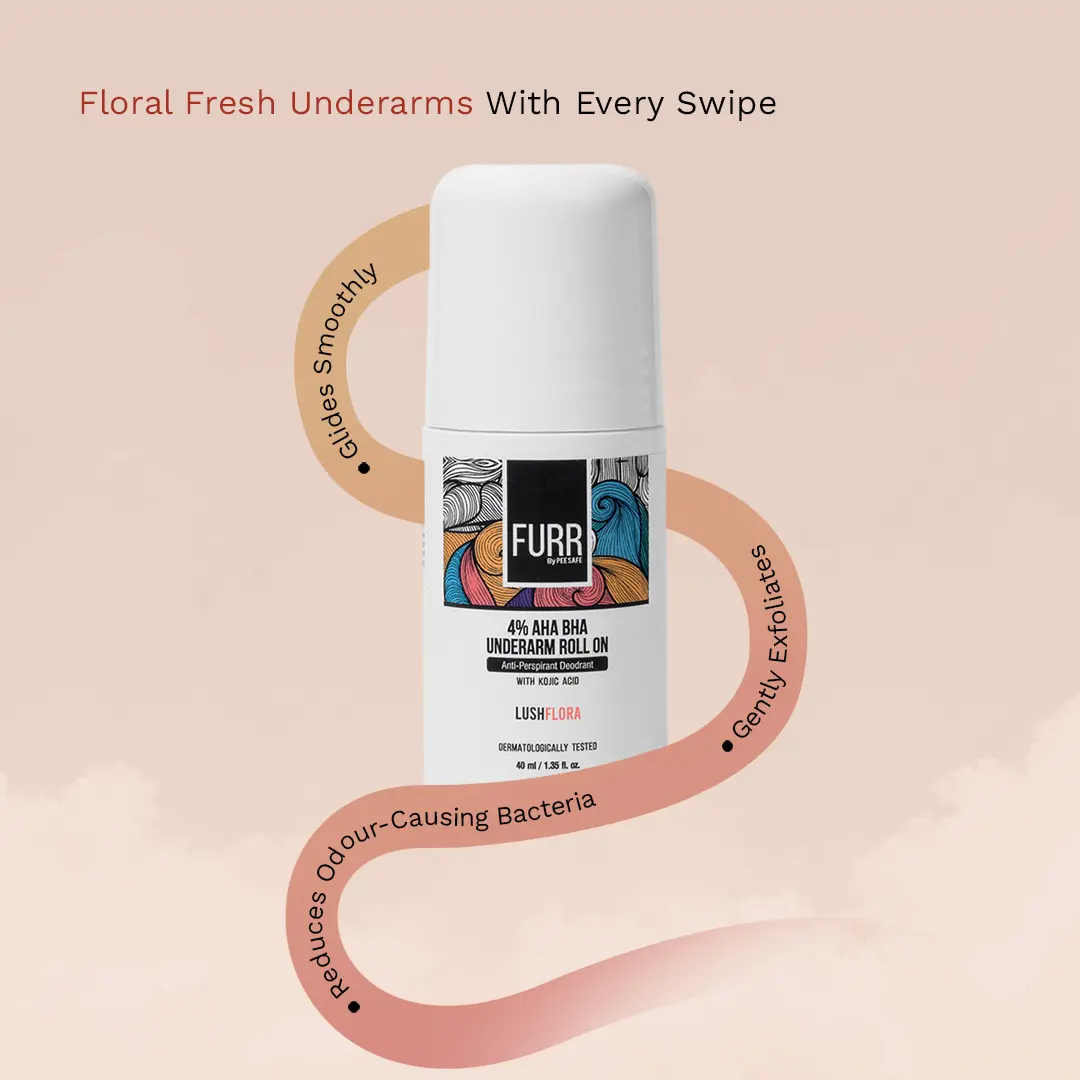 Furr 4% Aha Bha Underarm Roll On With Kojic Acid Lush Flora Fragrance 40 ml - view 6