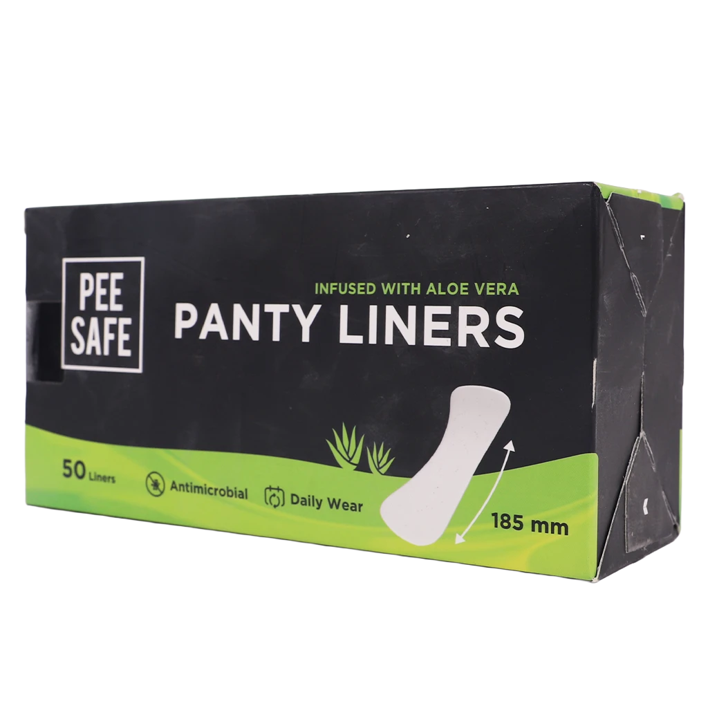 Peesafe Daily Panty Liners With Aloe Vera Curvy Design & Soft Surface 185Mm Wide 50 Liners