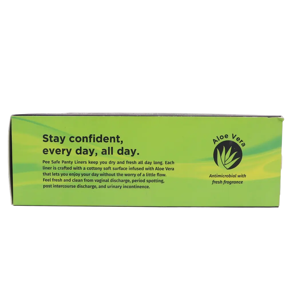 Peesafe Daily Panty Liners With Aloe Vera Curvy Design & Soft Surface 185Mm Wide 50 Liners - view 4