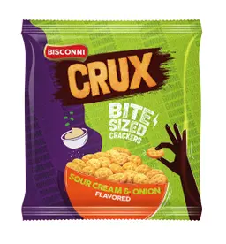 Bisconni Rux Sour Cream & Onion Flavored Mini Crackers 24 pcs 7.7 gm