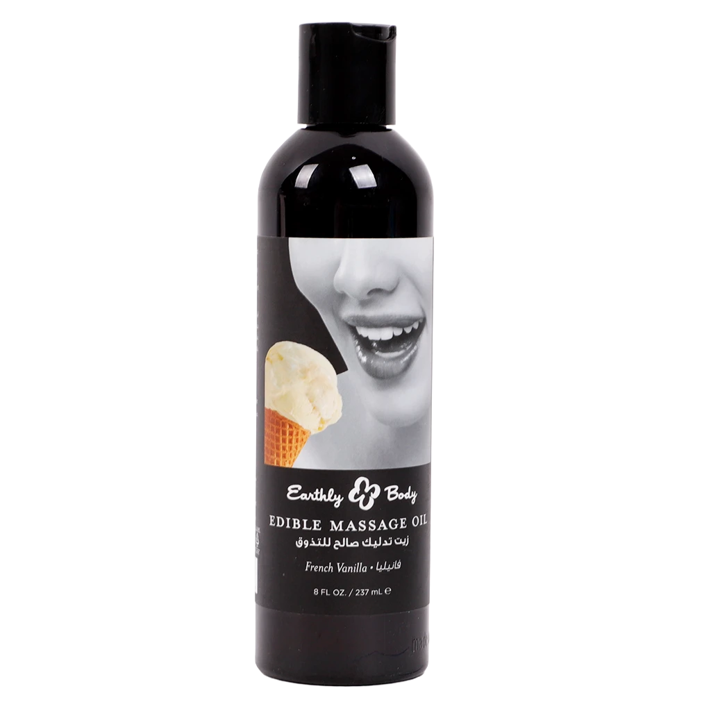 Earthly Body Edible Massage Oil Vanilla 237 ml
