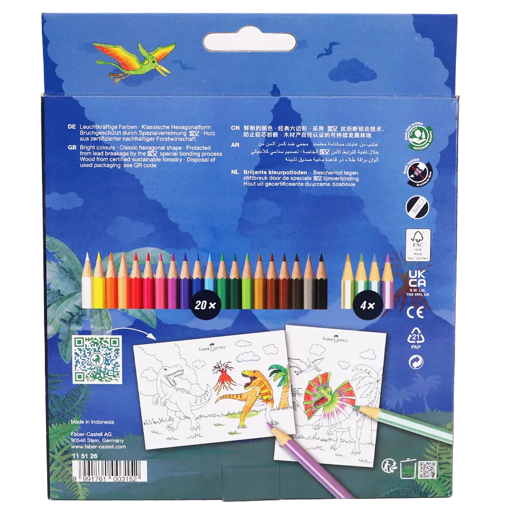 Faber Castell Colour Pencil Dino Version 24Cls - view 2