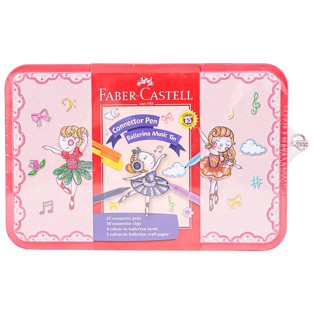 Faber Castell Connector Pen Set of 25 Ballerina Music Box