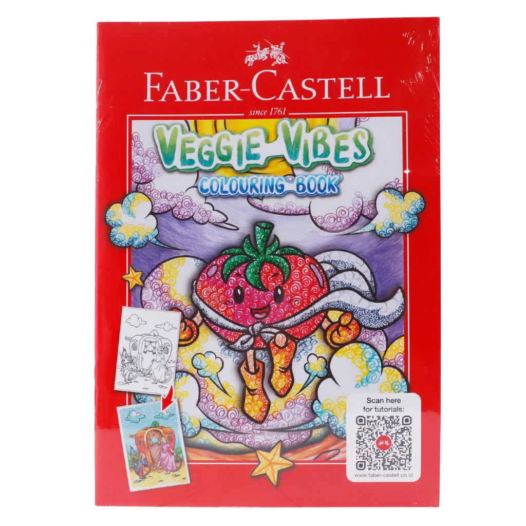 Faber Castell  Veggie Vibes Colouring Book
