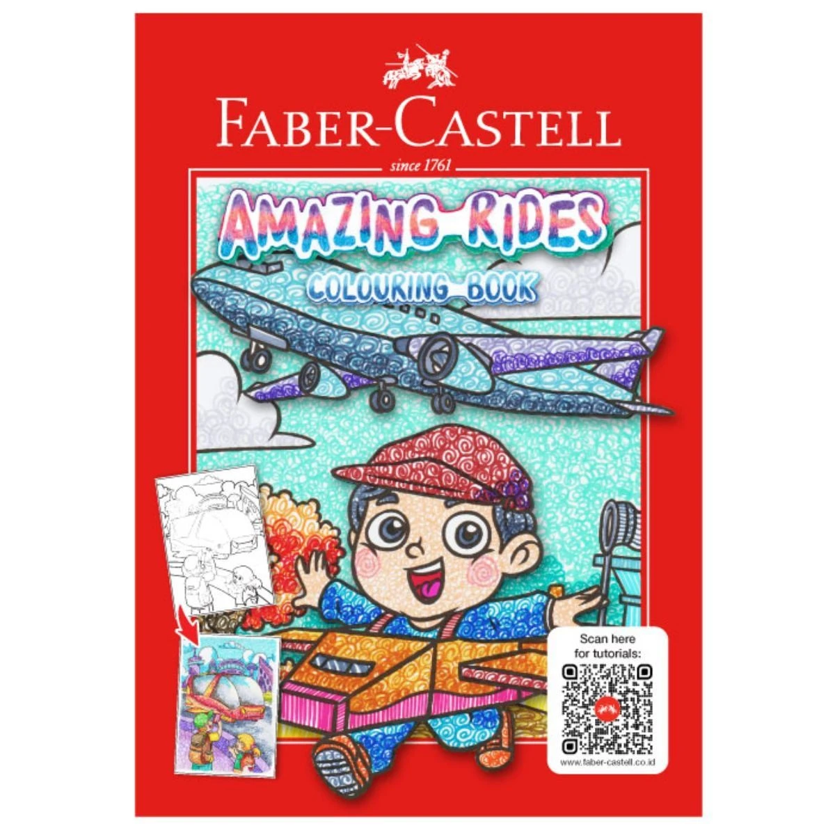 Faber Castell  Amazing Rides Colouring Book