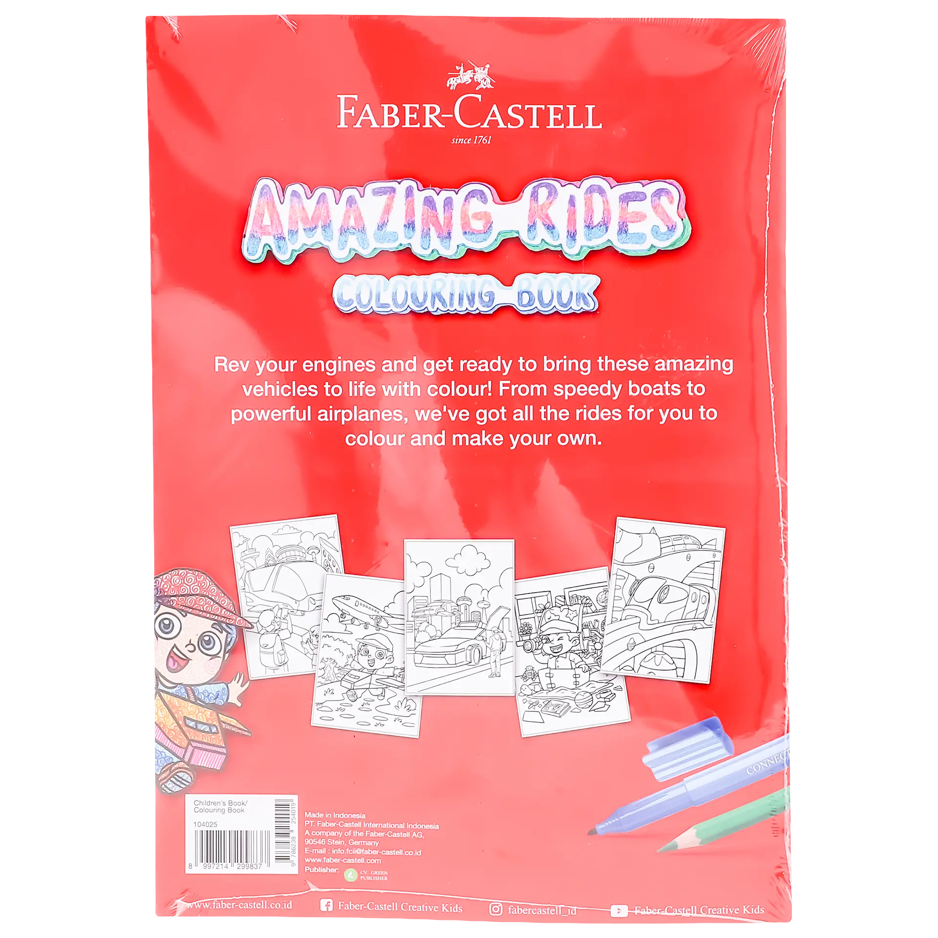 Faber Castell  Amazing Rides Colouring Book - view 3