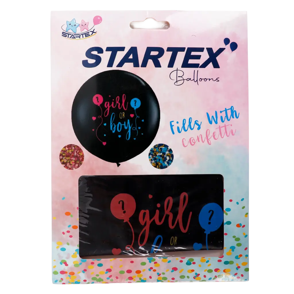 Big Black Ballon Boy Or Girl 36 Inch - view 1