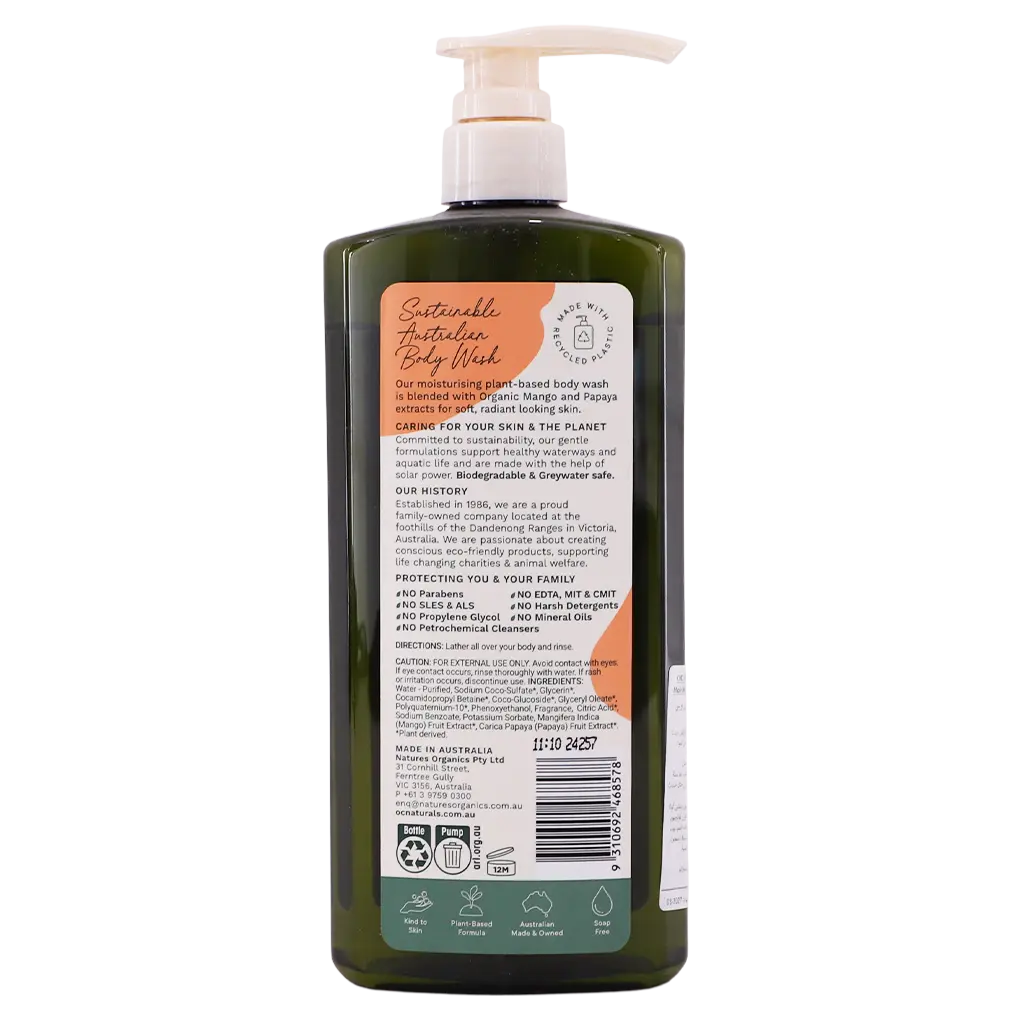OC Naturals Mango & Papaya Moisturising Bodywash 725 ml - view 2