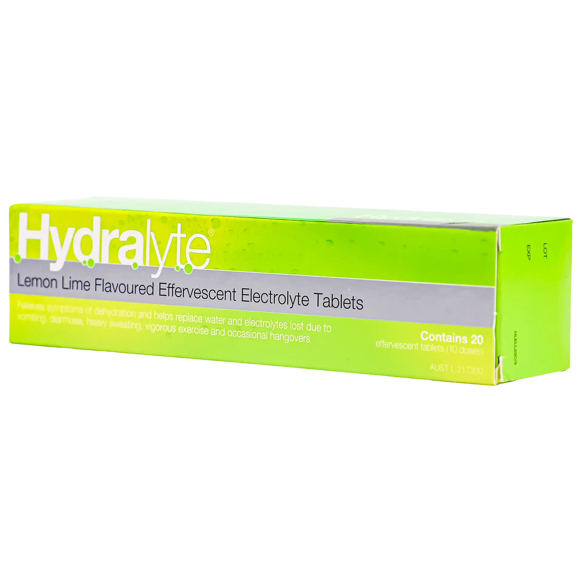 Hydralyte  Limon and Lime Flavoured Effervescent Electrolyte 20 Tablets - view 1