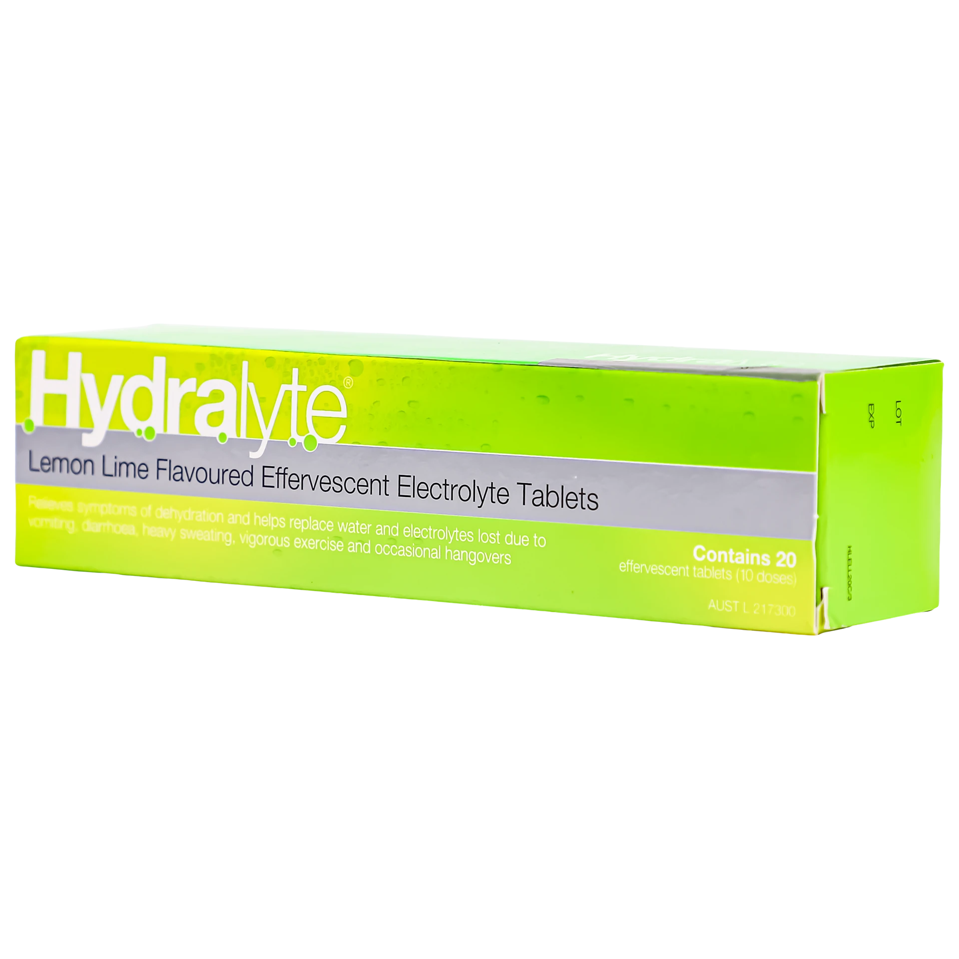 Hydralyte  Limon and Lime Flavoured Effervescent Electrolyte 20 Tablets