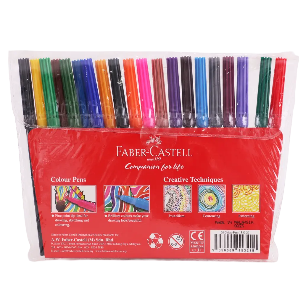 Faber Castell Fiberpen Washable 20 color - view 2
