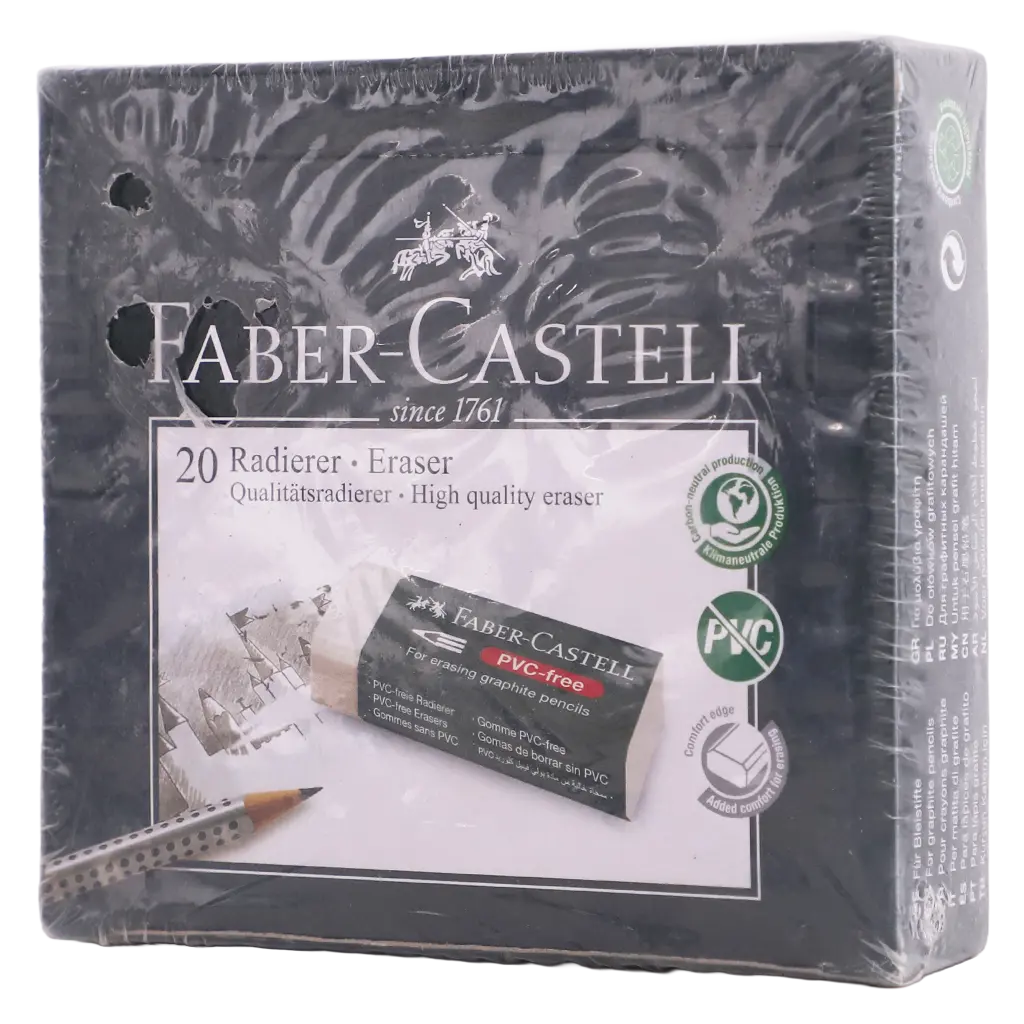 Faber Castell Erasers PVC Free Paper  White set of 20 - view 2