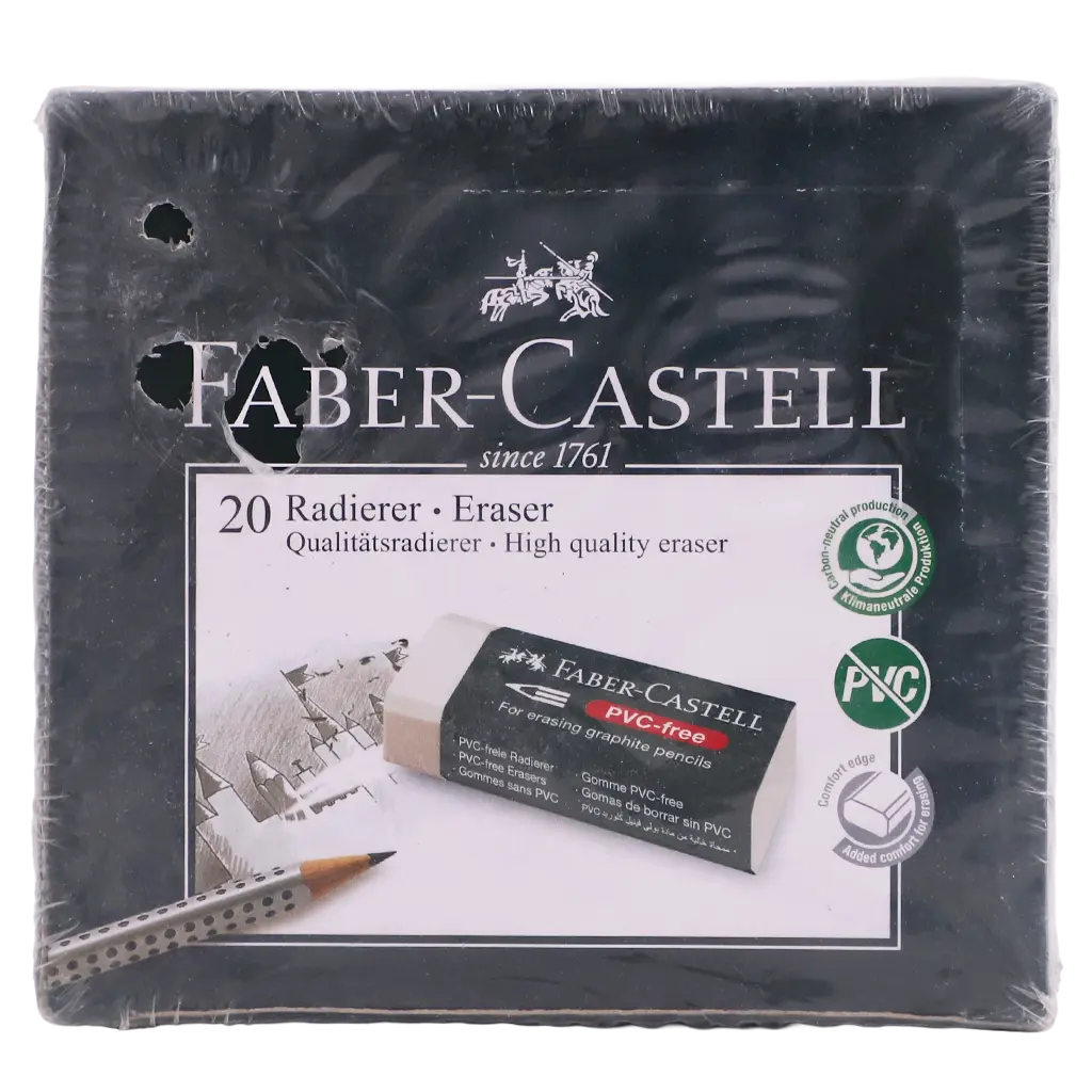 Faber Castell Erasers PVC Free Paper  White set of 20 - view 3