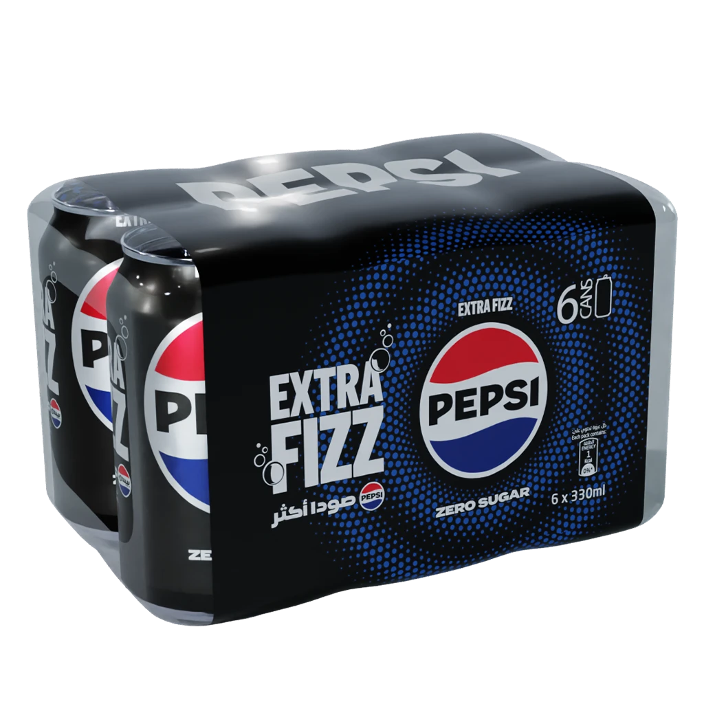 Pepsi Zero  Soft Drink 6 pcs 330 ml