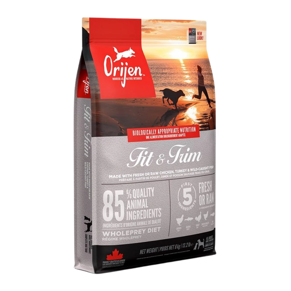 Orijen Fit & Trim Dry Food For Dogs Chicken Turkey & Fish 6 kg