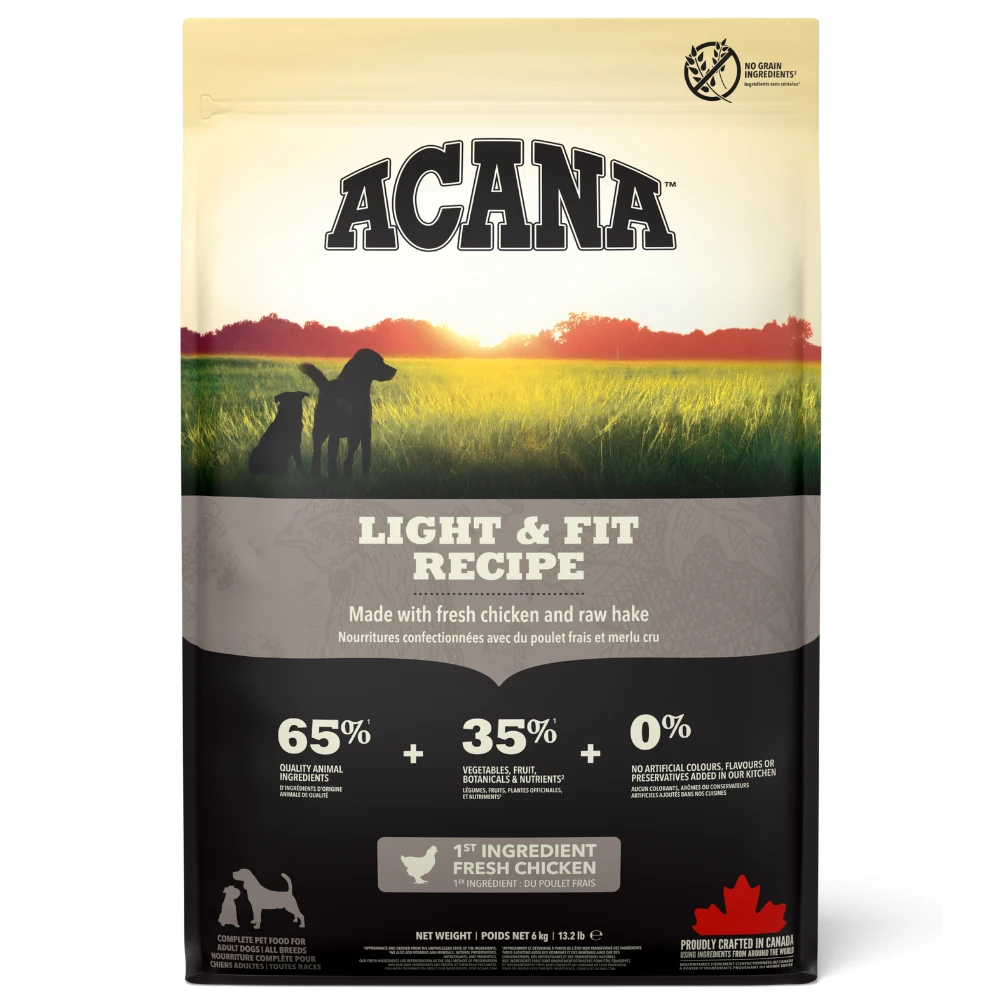 Acana Light & Fit Dry Food For Dogs Chicken for 6 kg