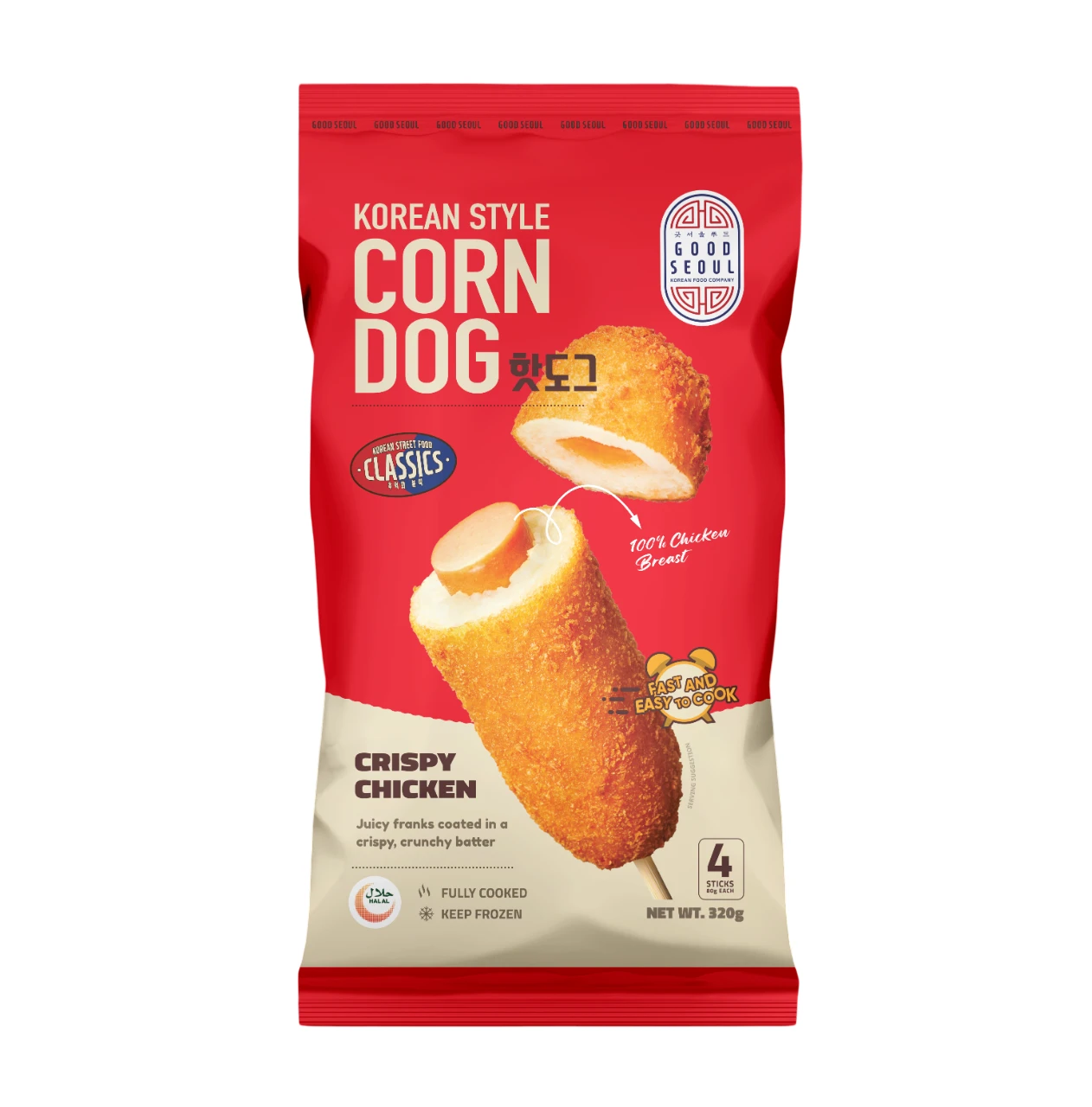 Good Seoul Corn Dog Crispy Chicken 80 gm