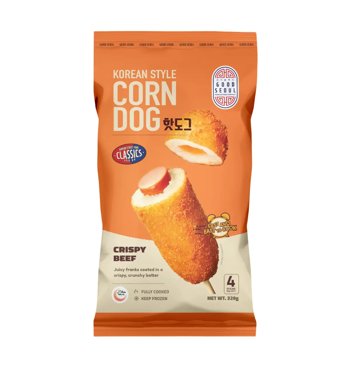 Good Seoul Corn Dog Crispy Beef 80 gm - view 1
