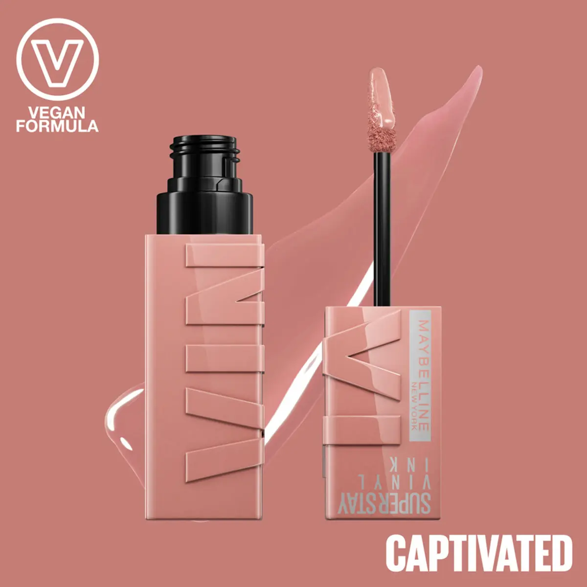 Maybelline Super Stay Vinyl Ink Lipstick 95 Captivated - view 3