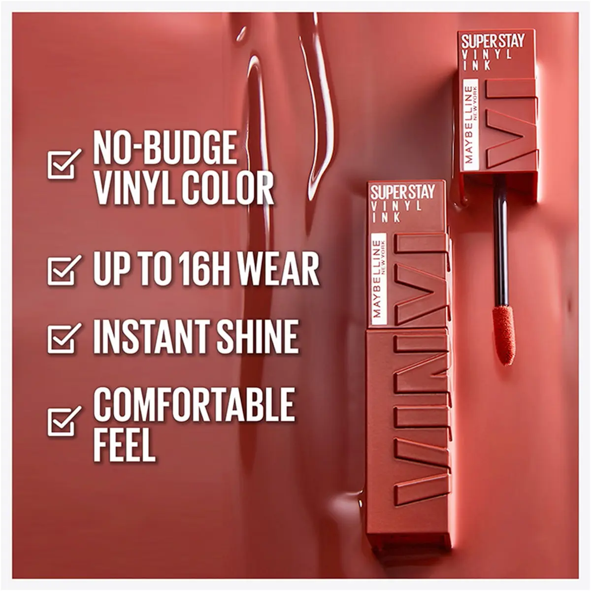 Maybelline Super Stay Vinyl Ink Lipstick 120 Punchy - view 8