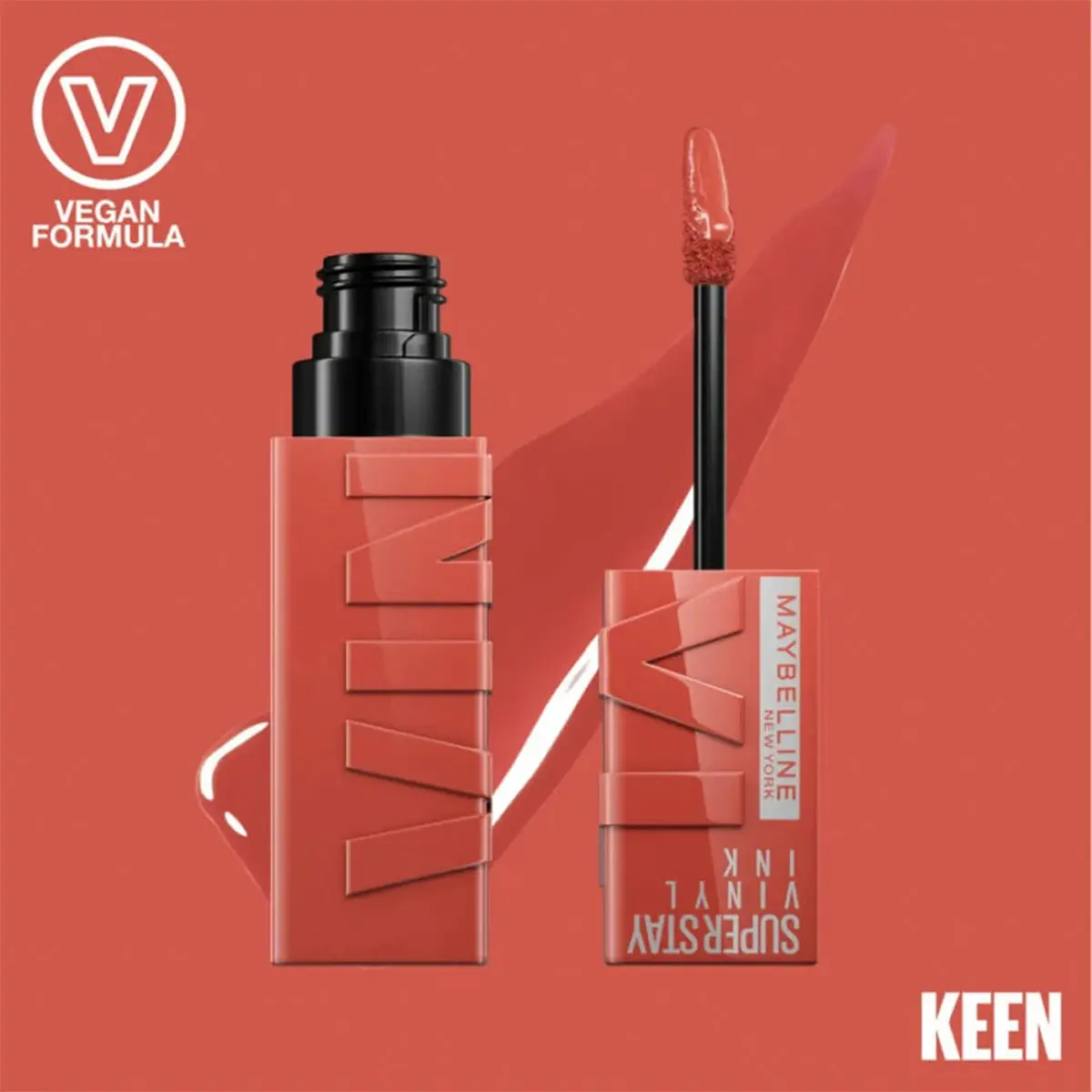 Maybelline Super Stay Vinyl Ink Nudes Longwear Transfer Proof Gloss Lipstick Keen - view 4