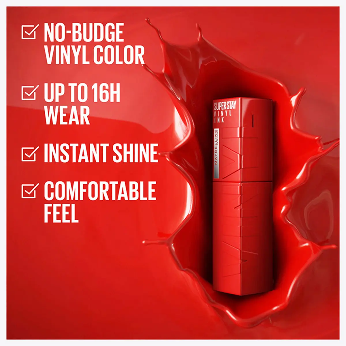 Maybelline Super Stay Vinyl Ink Lipstick 35 Cheeky - view 6