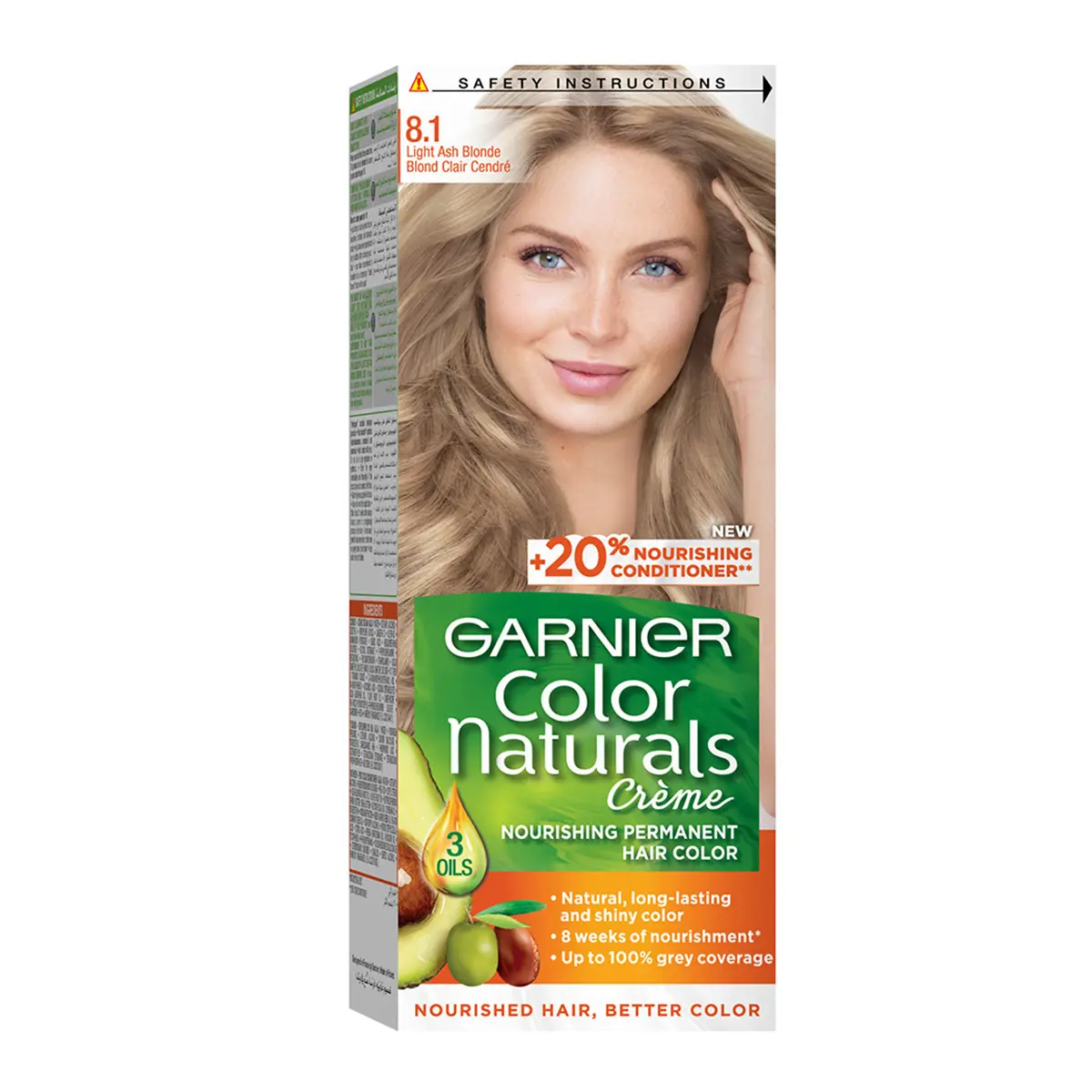 Garnier Hair Color Nature Light Ash Blonde Number 8.1  - view 1