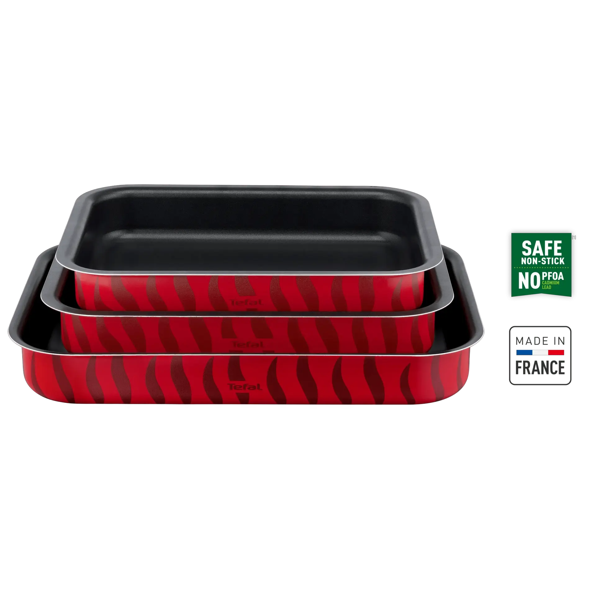 Tefal 3 Non Stick Rectangular Oven Tray   - view 2