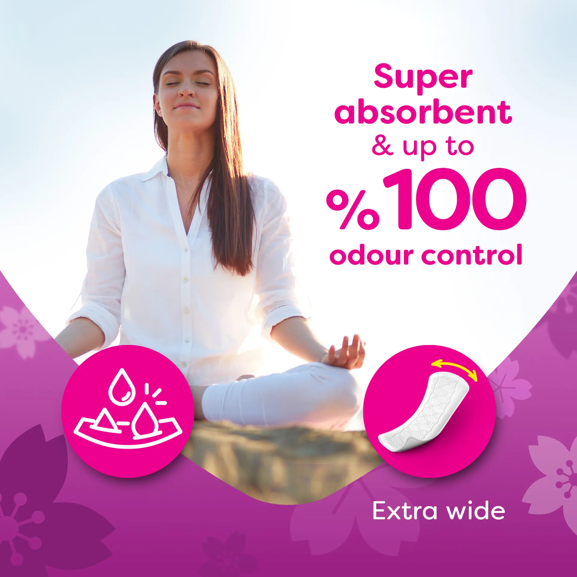 Carefree Maxi Fresh Unscented Cotton Feel 20 Pads  - view 6