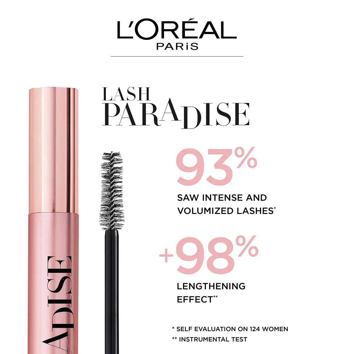 L'Oreal Paris Lash Paradise Washable Mascara Black - view 3
