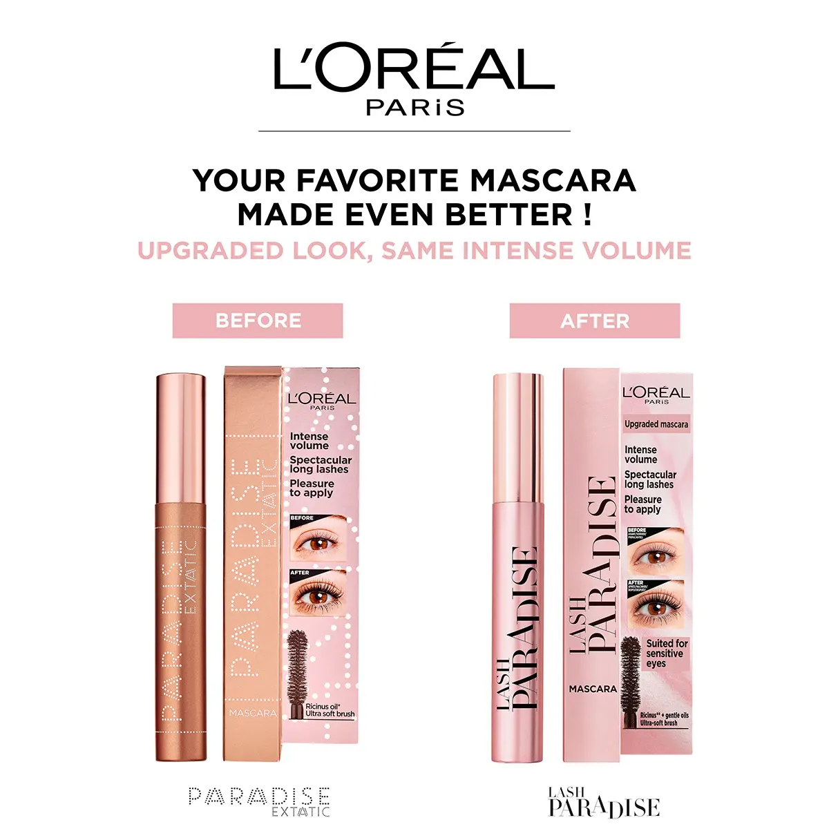 L'Oreal Paris Lash Paradise Washable Mascara Black - view 4