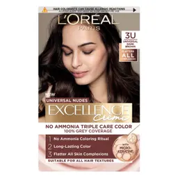 L'Oreal Paris Excellence Creme Universal Nudes Hair Color Free Ammonia 3U Dark Brown