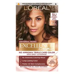L'Oreal Paris Excellence Creme Universal Nudes Hair Color Free Ammonia 5U Light Brown