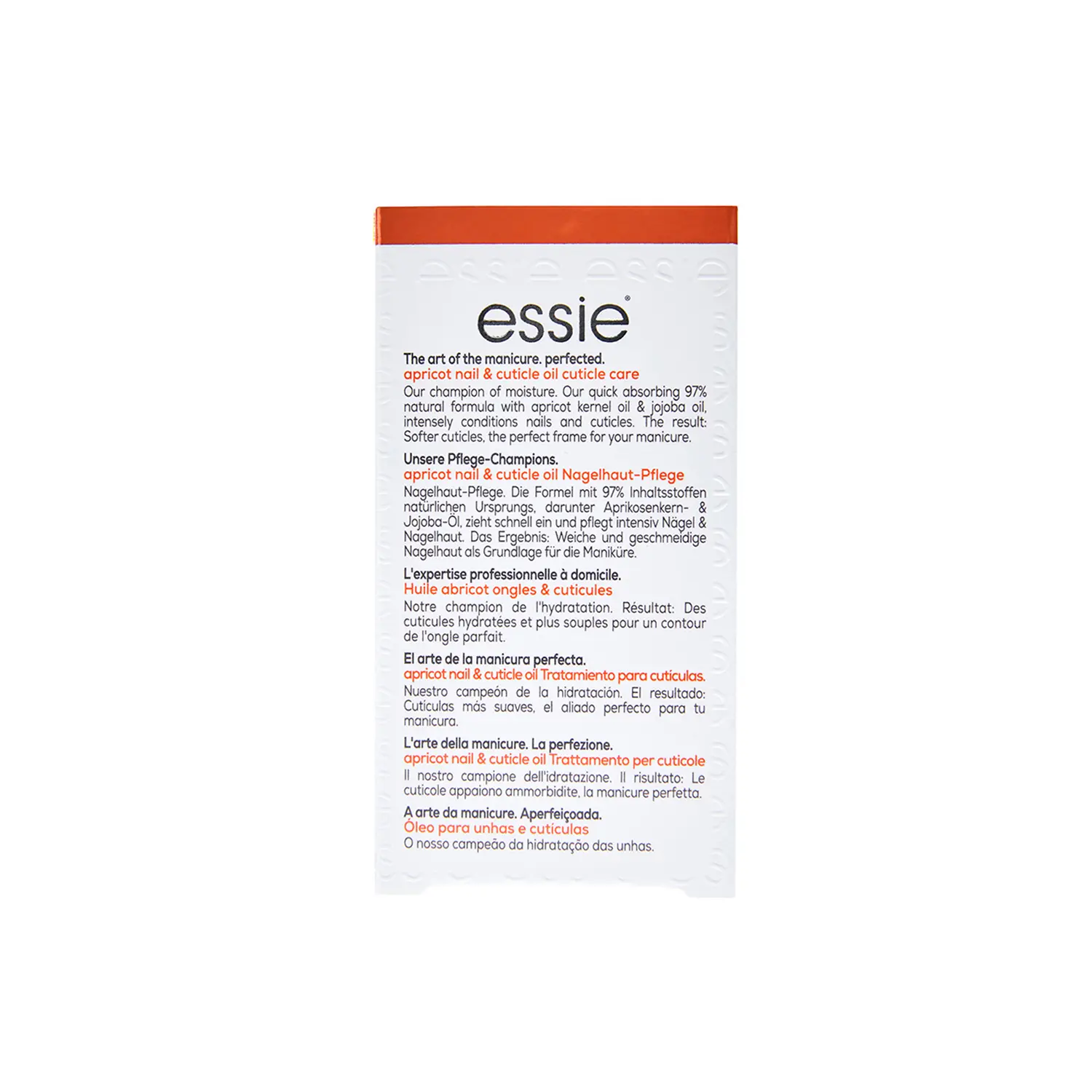 Essie Apricot Nail & Cuticle Oil Clear 13.5 ml - view 4