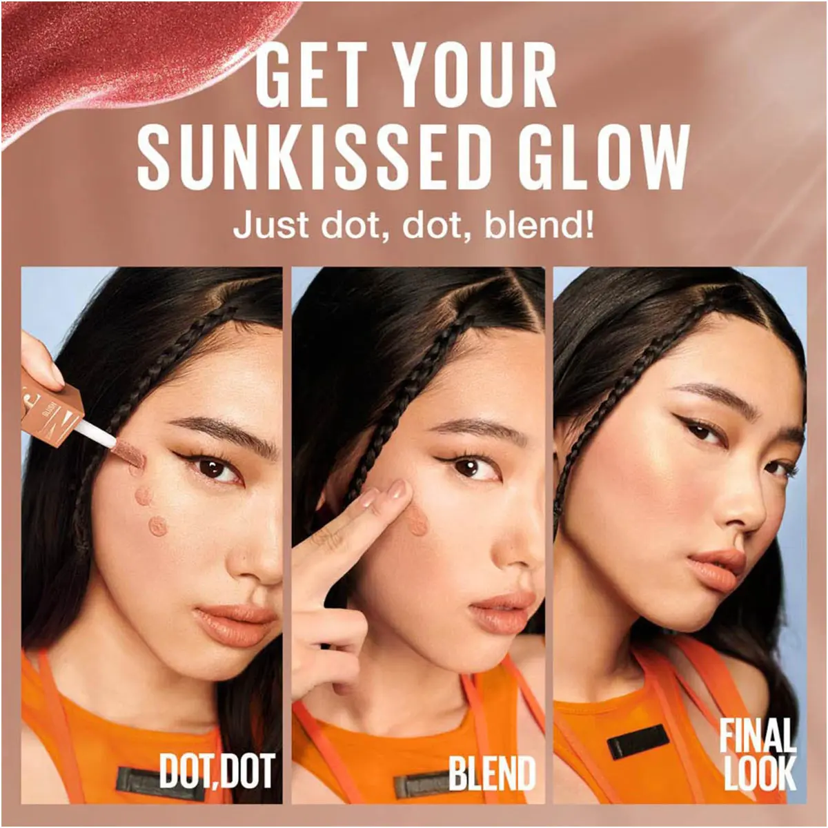Maybelline Sunkisser Liquid Glow Blush With Vitamin E 02 Uptown Glow - view 4