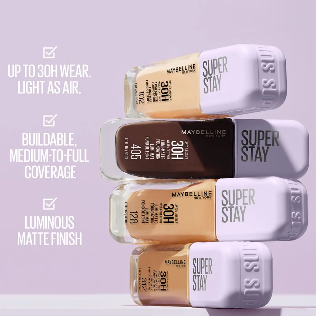 Maybelline Superstay 30H Lumi Matte Foundation 327 - view 4