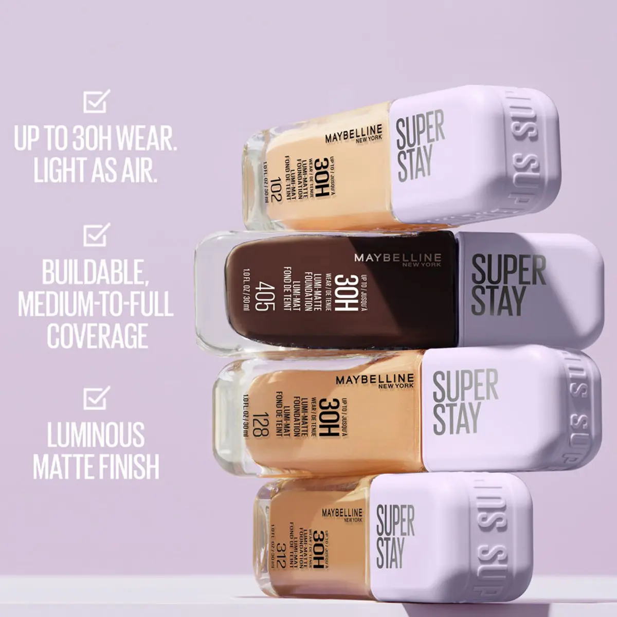 Maybelline Superstay 30H Lumi Matte Foundation 250 - view 4