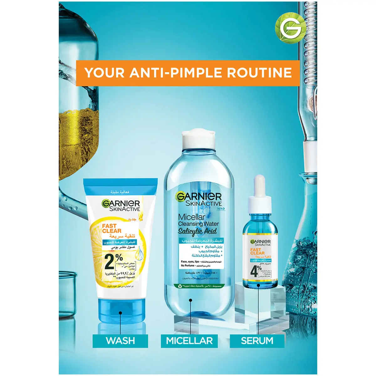 Garnier SkinActive Micellar Cleansing Water with Salicylic Acid 400 ml - view 5