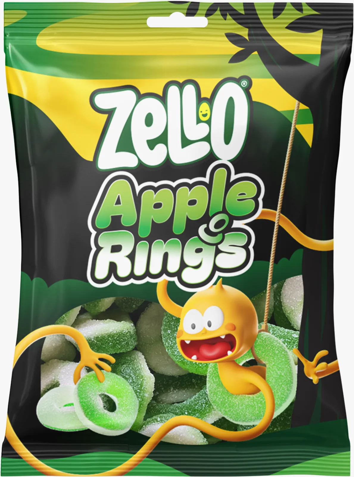 Buy Zello Jelly Candy Apple Rings 80 gm | Ninja Saudi Arabia