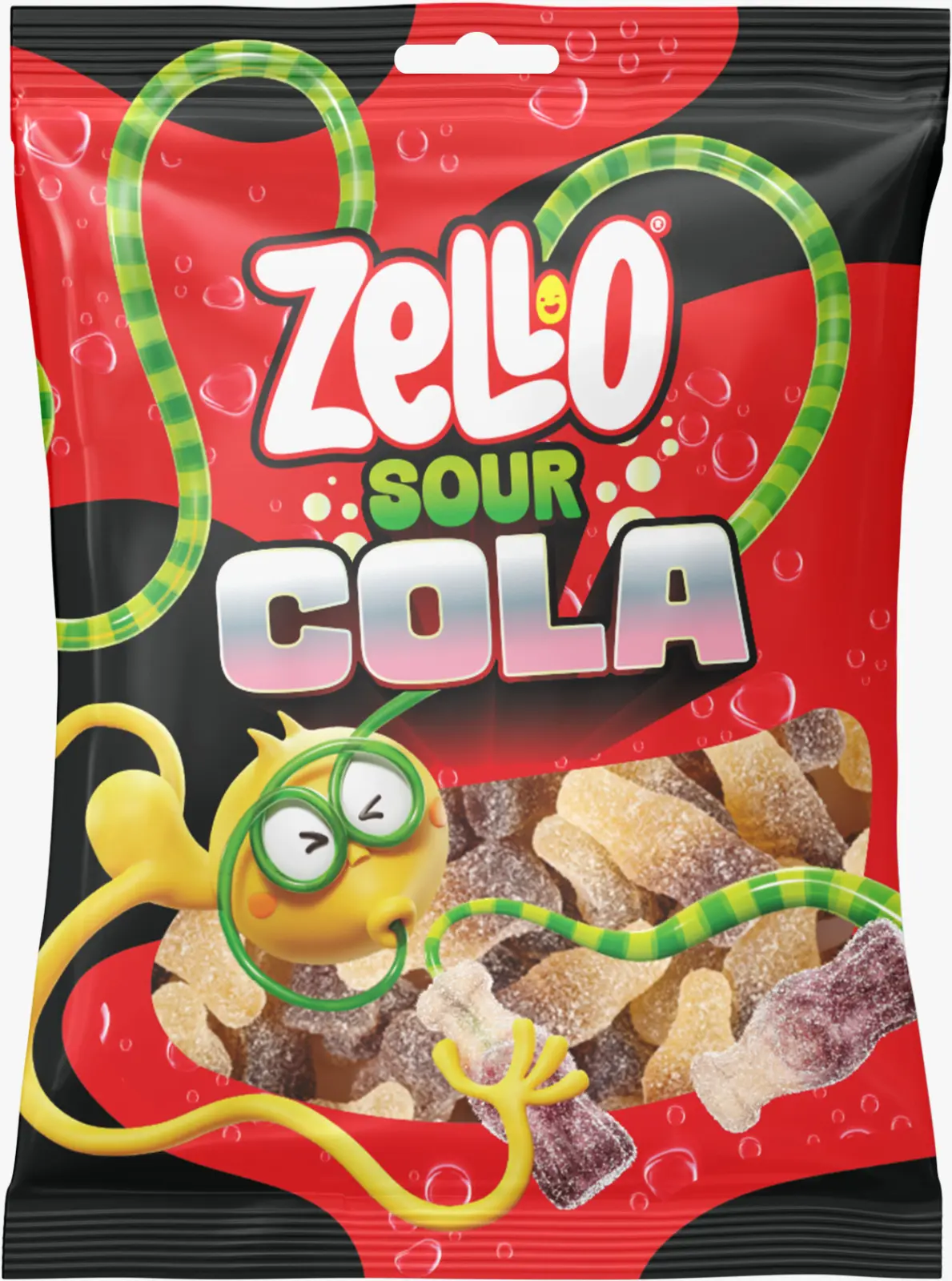 Zello Jelly Candy Sour Cola  80 gm - view 1