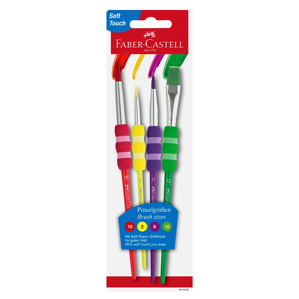 Faber Castell Brush Set Soft Touch Classic Colors 4 pcs