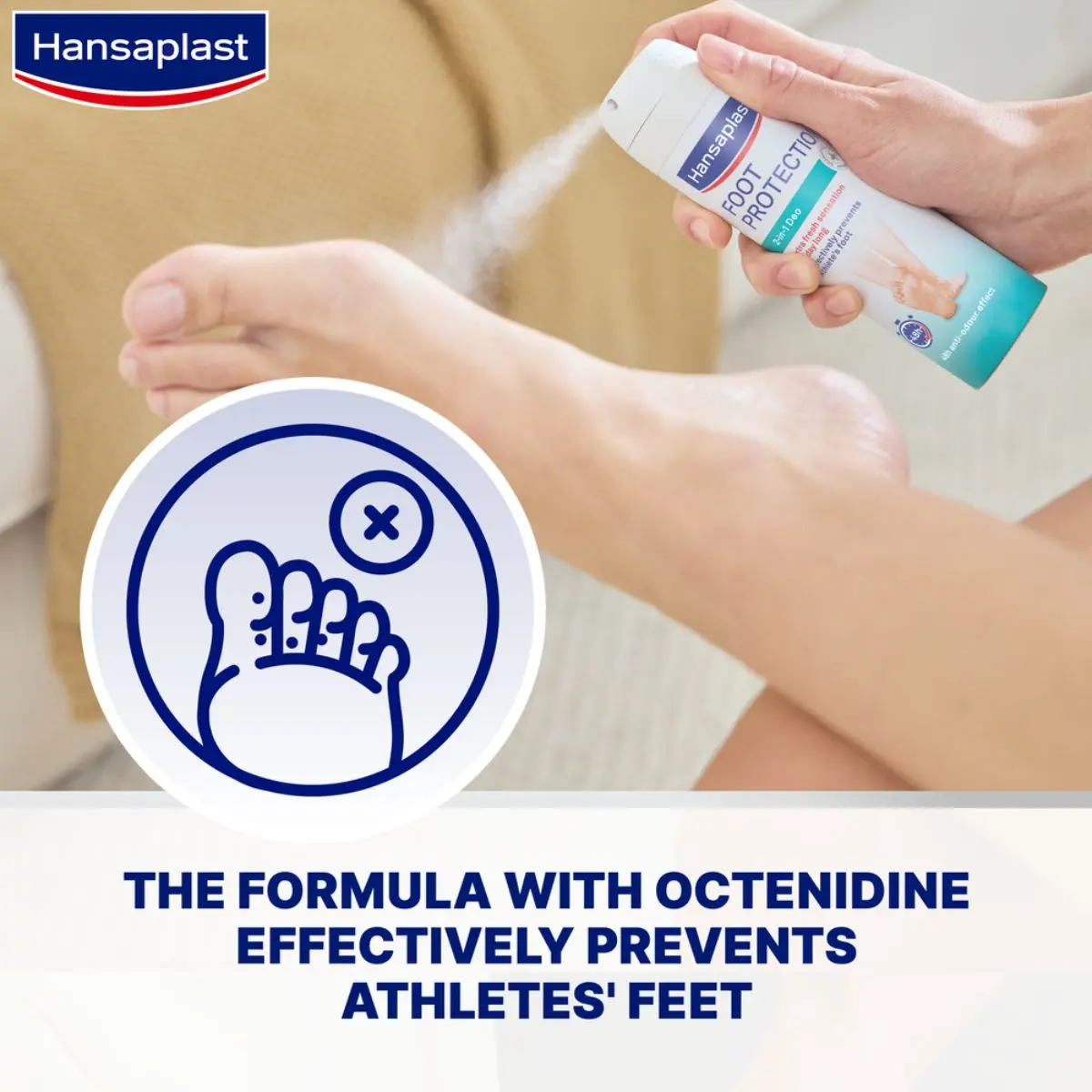 Hansaplast Foot Protection 2 In 1 Deo Anti-Bacterial Spray 150 ml - view 4