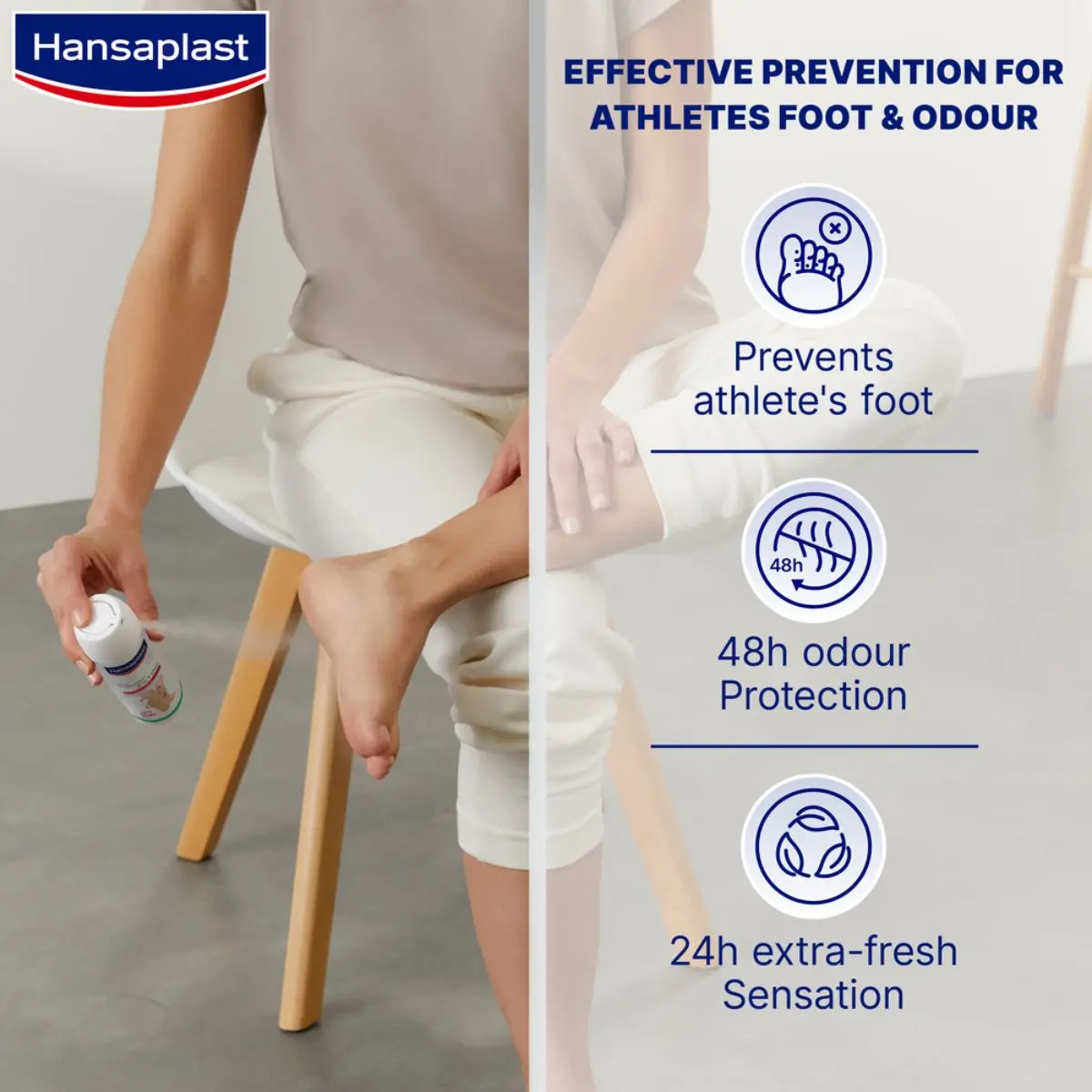 Hansaplast Foot Protection 2 In 1 Deo Anti-Bacterial Spray 150 ml - view 7
