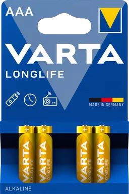 Varta Battery Longlife AAA   Bli 4 pcs