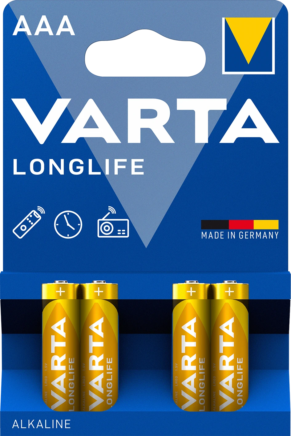 Varta Battery Longlife AAA   Bli 4 pcs
