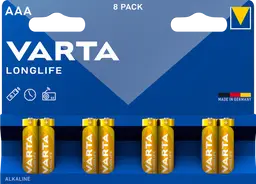 Varta Battery Longlife AAA   Bli 8 pcs